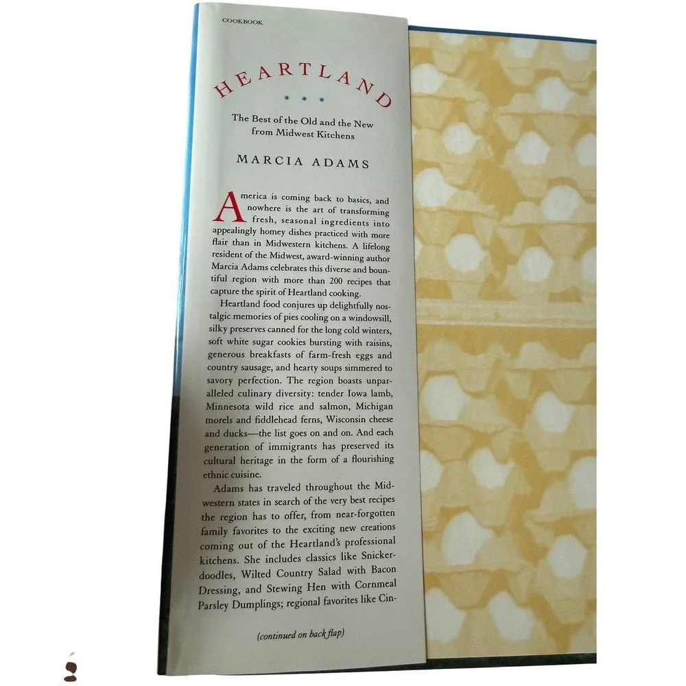 Heartland Midwest Kitchens Cookbook Marcia Adams Farmhouse Americana Recipes‎